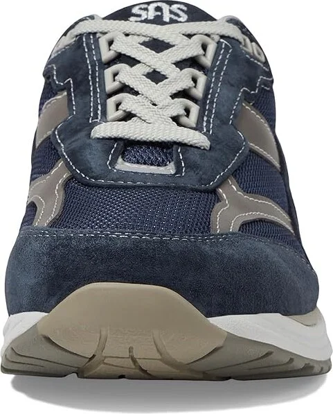 SAS Journey Mesh Comfort Walking Sneaker Men's Shoes Blue : 7 N - Narrow (C), Textile/Suede - Image 6