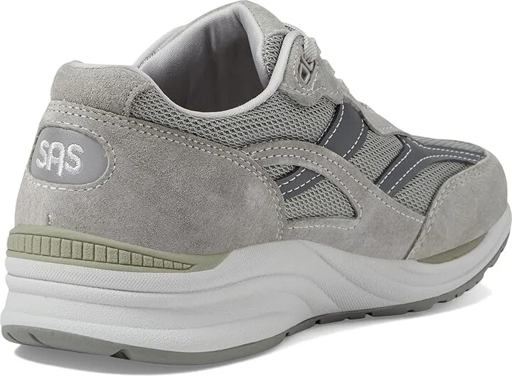 SAS Journey Mesh Comfort Walking Sneaker Men's Shoes Gray : 10 N - Narrow (C), Textile/Suede - Image 5