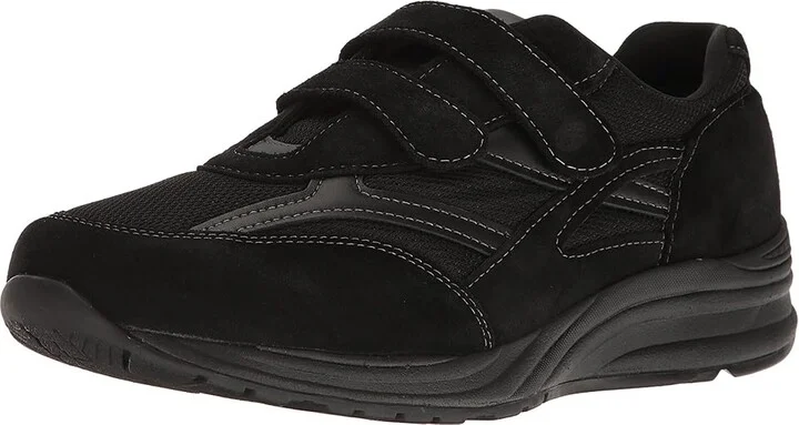 SAS JV Mesh Adjustable Comfort Walking Sneaker Men's Shoes Black : 8 S - Slim (B), Suede - Image 2