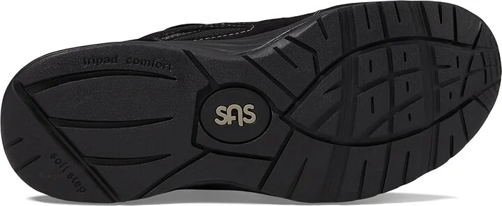 SAS JV Mesh Adjustable Comfort Walking Sneaker Men's Shoes Black : 8 S - Slim (B), Suede - Image 4