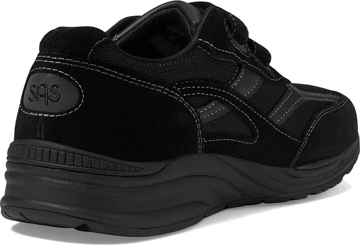 SAS JV Mesh Adjustable Comfort Walking Sneaker Men's Shoes Black : 8 S - Slim (B), Suede - Image 5