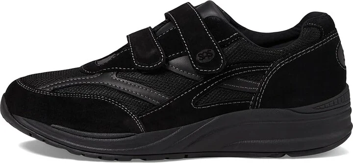 SAS JV Mesh Adjustable Comfort Walking Sneaker Men's Shoes Black : 8 S - Slim (B), Suede - Image 7