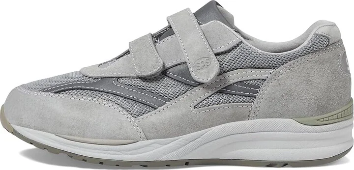 SAS JV Mesh Adjustable Comfort Walking Sneaker Men's Shoes Gray : 10 N - Narrow (C), Suede - Image 7