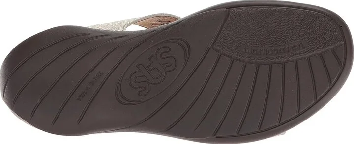 SAS Laguna Women's Sandals Gold Linen : 6 S - Slim (AAA), Leather - Image 4