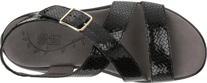 SAS Laguna Women's Sandals Weave Nero : 6.5 S - Slim (AAA), Leather - Image 3