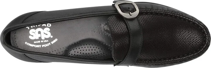 SAS Lara Comfort Loafer Women's Shoes Black Marsh : 8 N - Narrow (AA), Suede - Image 3