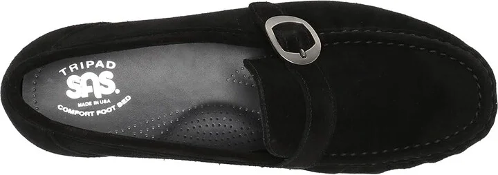 SAS Lara Comfort Loafer Women's Shoes Black Suede : 7 S - Slim (AAA) - Image 3
