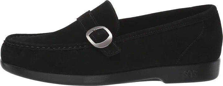 SAS Lara Comfort Loafer Women's Shoes Black Suede : 7 S - Slim (AAA) - Image 7