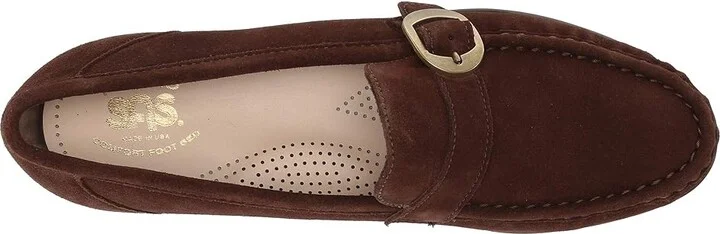 SAS Lara Comfort Loafer Women's Shoes Brown Suede : 7.5 N - Narrow (AA) - Image 3