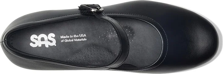 SAS Maria Comfort Mary Jane Women's Shoes Black : 6 S - Slim (AAA), Leather - Image 3