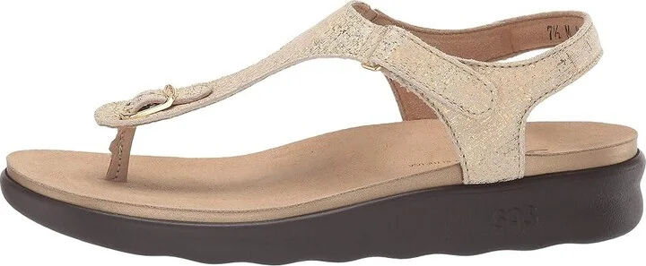 SAS Marina Women's Shoes Shiny Gold : 10.5 M - Medium (B), Leather - Image 7