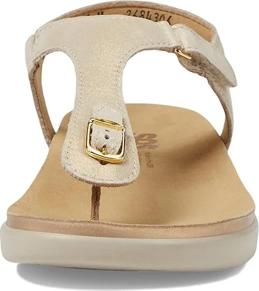 SAS Marina Women's Shoes Soft Gold : 9.5 M - Medium (B), Leather - Image 2