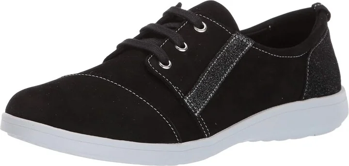 SAS Marnie Comfort Lace Up Sneaker Women's Lace up casual Shoes Black/Sparkle : 5 M - Medium (B), Leather - Image 2
