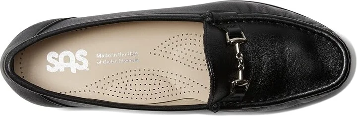 SAS Metro Comfort Bit Loafer Women's Shoes Black : 6 S - Slim (AAA), Leather - Image 3