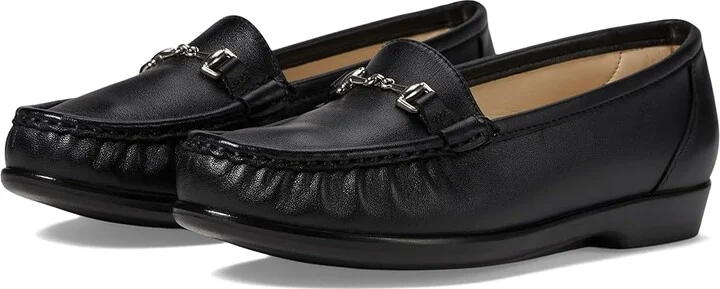 SAS Metro Comfort Bit Loafer Women's Shoes Black : 6 S - Slim (AAA), Leather