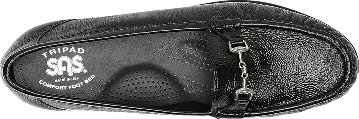 SAS Metro Comfort Bit Loafer Women's Shoes Black Patent : 6 S - Slim (AAA) - Image 3