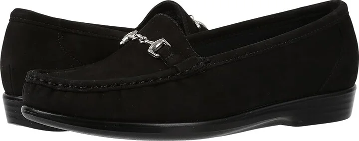 SAS Metro Comfort Bit Loafer Women's Shoes Charcoal Nubuck : 7 N - Narrow (AA)