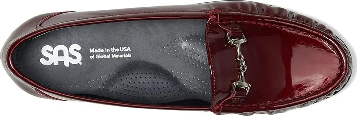 SAS Metro Comfort Bit Loafer Women's Shoes Garnet : 6 WW - Double Wide (D), Leather - Image 2