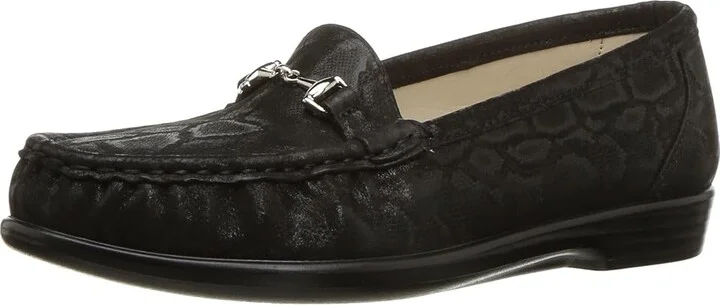 SAS Metro Comfort Bit Loafer Women's Shoes Nero Snake : 10.5 N - Narrow (AA), Leather - Image 2