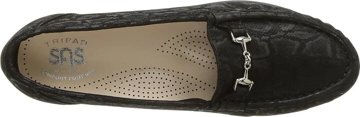 SAS Metro Comfort Bit Loafer Women's Shoes Nero Snake : 10.5 N - Narrow (AA), Leather - Image 3