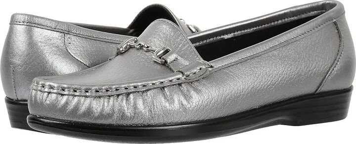 SAS Metro Comfort Bit Loafer Women's Shoes Pewter : 9.5 N - Narrow (AA)