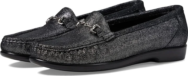 SAS Metro Comfort Bit Loafer Women's Shoes Sparkle Black : 7 M - Medium (B), Leather