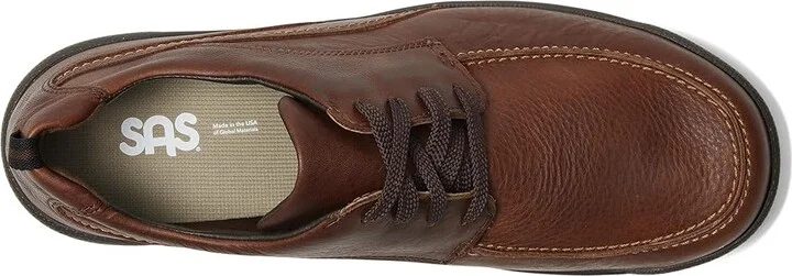 SAS Move On Lace Up Comfort Shoe Men's Shoes Brown : 10 N - Narrow (C), Leather - Image 3