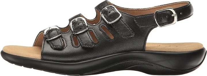 SAS Mystic Adjustable Comfort Sandal Women's Shoes Black : 6 S - Slim (AAA), Leather - Image 7