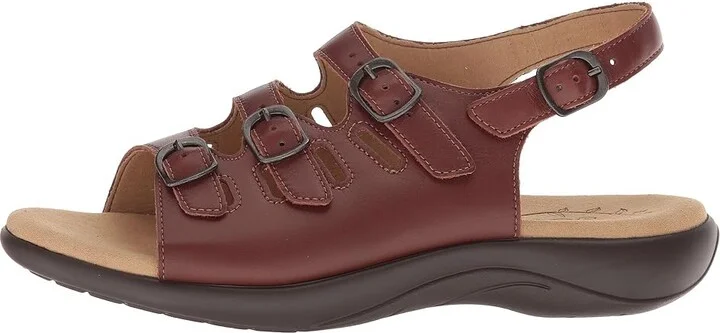 SAS Mystic Adjustable Comfort Sandal Women's Shoes Henna : 11.5 S - Slim (AAA), Leather - Image 7
