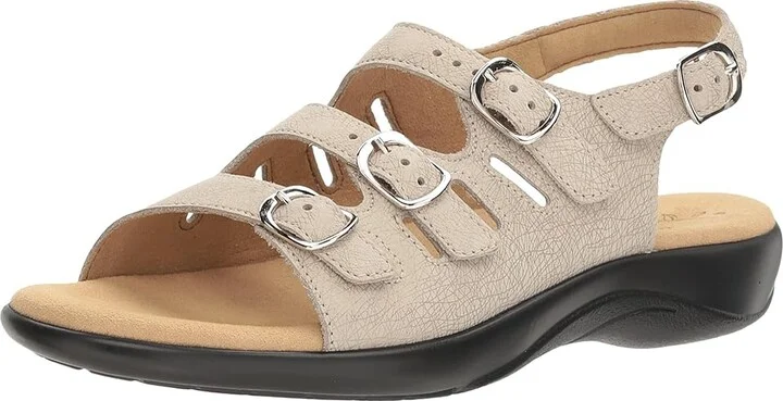 SAS Mystic Adjustable Comfort Sandal Women's Shoes Web Linen : 6.5 S - Slim (AAA), Leather - Image 2