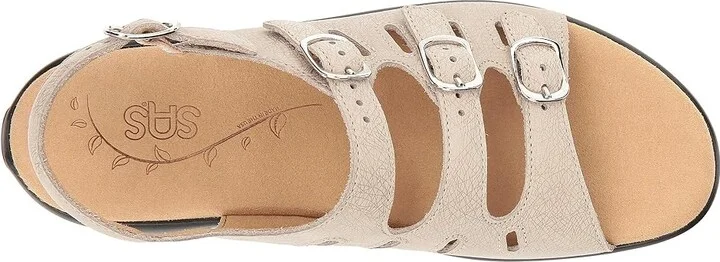 SAS Mystic Adjustable Comfort Sandal Women's Shoes Web Linen : 6.5 S - Slim (AAA), Leather - Image 3