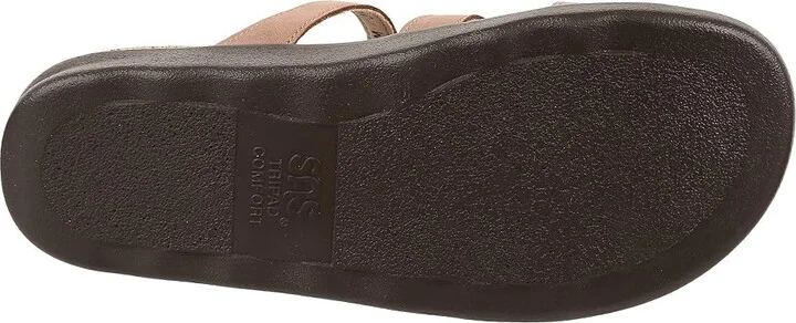 SAS Naples Adjustable Comfort Slide Sandal Women's Shoes Praline : 5.5 M - Medium (B), Leather - Image 4