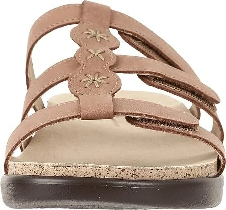 SAS Naples Adjustable Comfort Slide Sandal Women's Shoes Praline : 5.5 M - Medium (B), Leather - Image 6