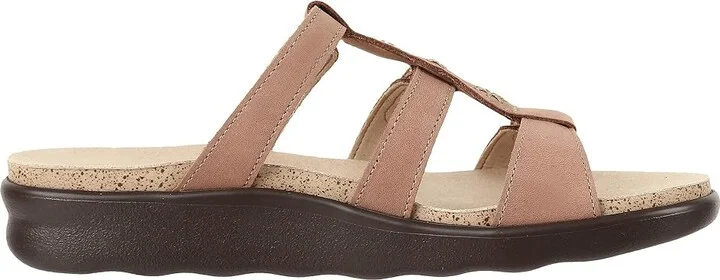 SAS Naples Adjustable Comfort Slide Sandal Women's Shoes Praline : 5.5 M - Medium (B), Leather - Image 8