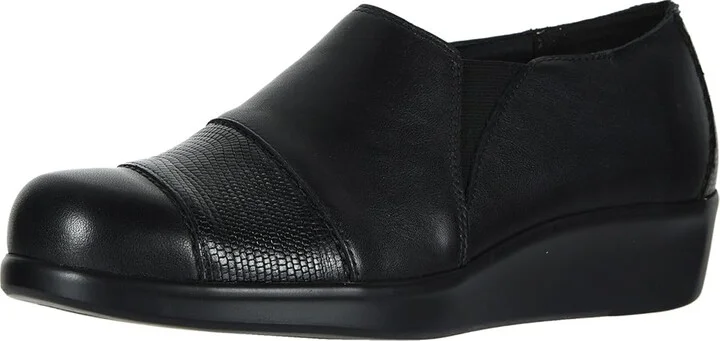 SAS Nora Women's Slip on Shoes Black/Lizard : 7 S - Slim (AAA), Leather - Image 2