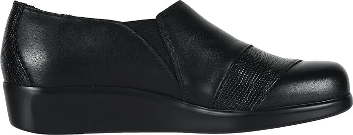 SAS Nora Women's Slip on Shoes Black/Lizard : 7 S - Slim (AAA), Leather - Image 8
