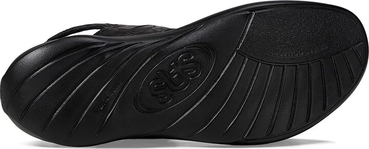 SAS Nudu Adjustable Comfort Sandal Women's Shoes Black Larse : 8.5 W - Wide (C), Leather - Image 3