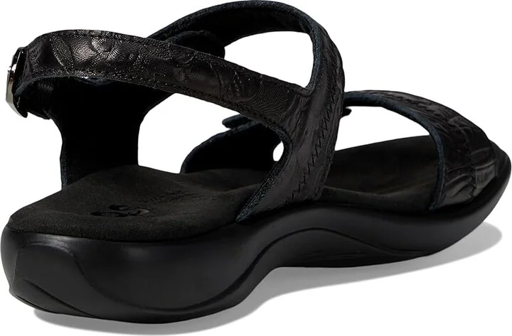 SAS Nudu Adjustable Comfort Sandal Women's Shoes Black Larse : 8.5 W - Wide (C), Leather - Image 4