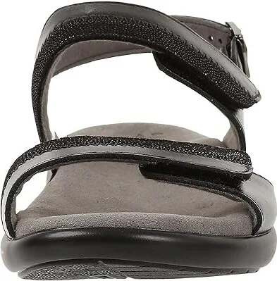 SAS Nudu Adjustable Comfort Sandal Women's Shoes Midnight : 7 N - Narrow (AA), Leather - Image 6