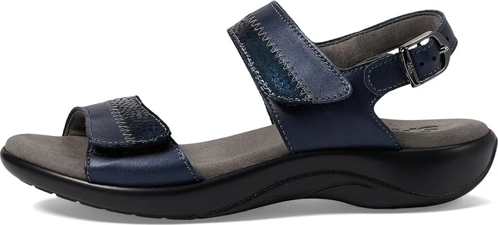 SAS Nudu Adjustable Comfort Sandal Women's Shoes Navy : 7 N - Narrow (AA), Leather - Image 7