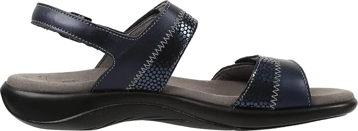 SAS Nudu Adjustable Comfort Sandal Women's Shoes Navy : 7 N - Narrow (AA), Leather - Image 8