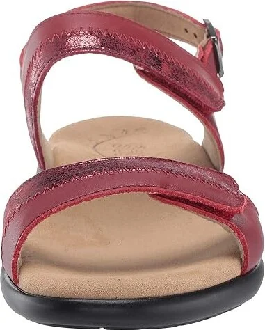 SAS Nudu Adjustable Comfort Sandal Women's Shoes Ruby/Cabernet : 7 N - Narrow (AA), Leather - Image 6