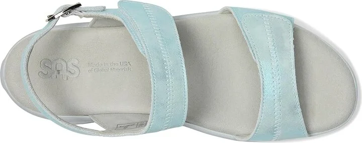 SAS Nudu Adjustable Comfort Sandal Women's Shoes Shining Sea : 8 W - Wide (C), Leather - Image 2