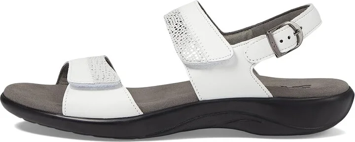 SAS Nudu Adjustable Comfort Sandal Women's Shoes White : 7 N - Narrow (AA), Leather - Image 7