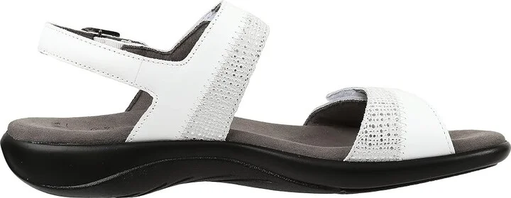 SAS Nudu Adjustable Comfort Sandal Women's Shoes White : 7 N - Narrow (AA), Leather - Image 8