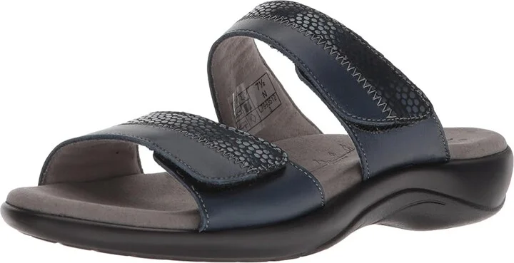 SAS Nudu Adjustable Slide Women's Slide Shoes Navy : 8 (M) Medium, Leather - Image 2