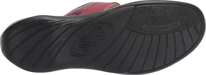 SAS Nudu Adjustable Slide Women's Slide Shoes Ruby/Cabernet : 7 (S) Slim, Leather - Image 4