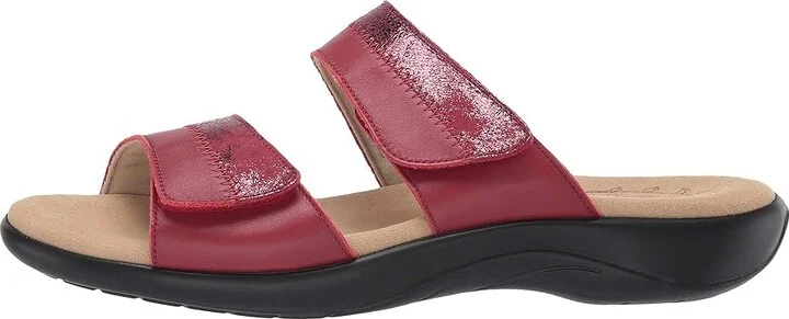 SAS Nudu Adjustable Slide Women's Slide Shoes Ruby/Cabernet : 7 (S) Slim, Leather - Image 7