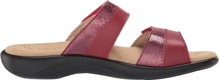 SAS Nudu Adjustable Slide Women's Slide Shoes Ruby/Cabernet : 7 (S) Slim, Leather - Image 8