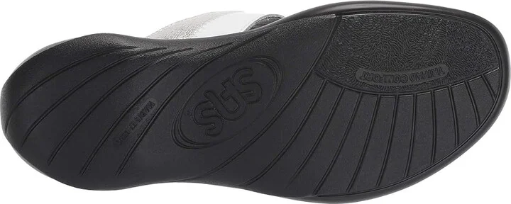 SAS Nudu Adjustable Slide Women's Slide Shoes White/Silver : 11.5 (S) Slim, Leather - Image 4